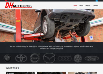 Screen-shot of DH AUTO REPAIRS Website